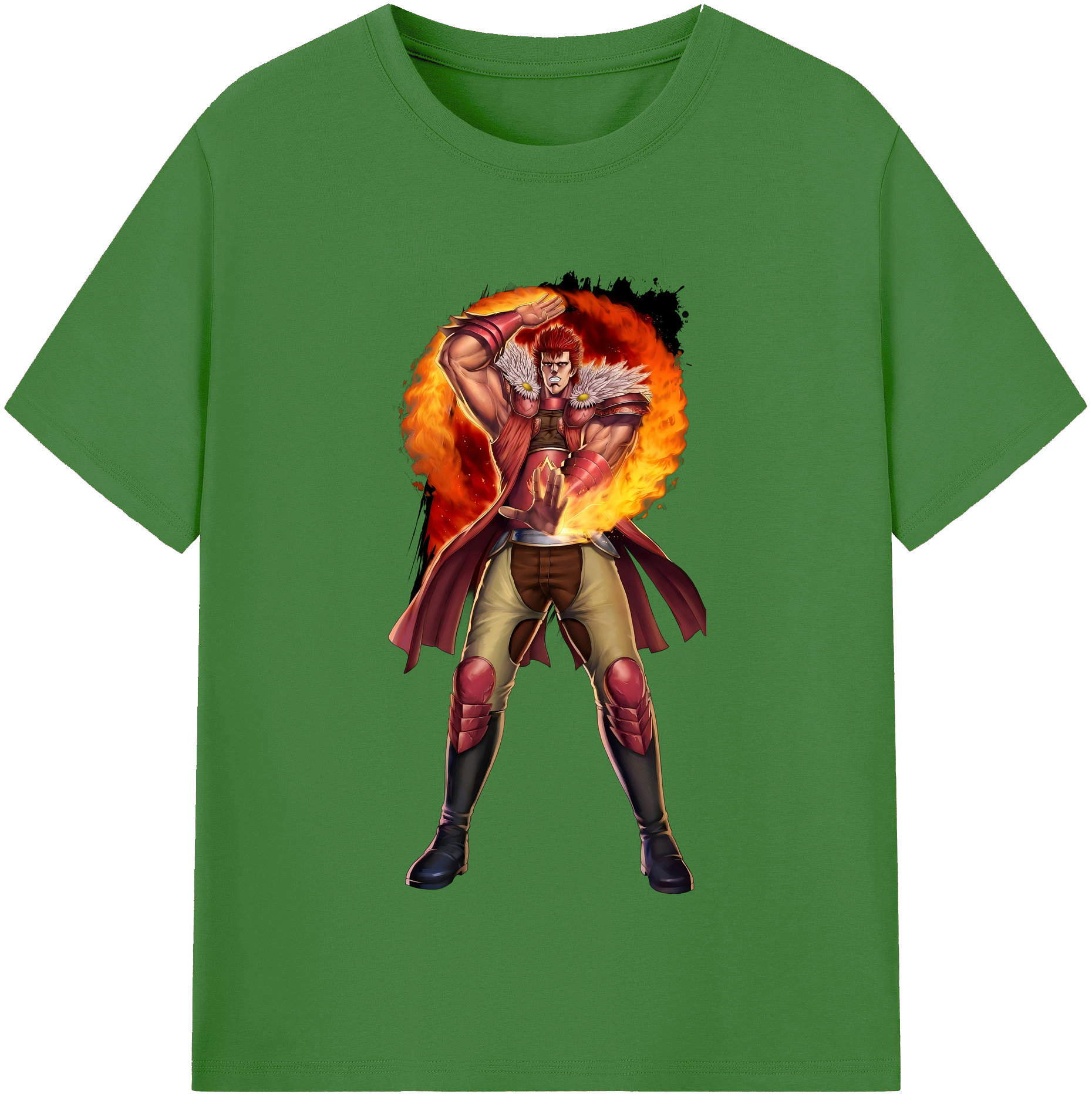 （画像用） 北斗の拳 Fist of the North Star レディースカジュアルプリントTシャツ（綿100％）